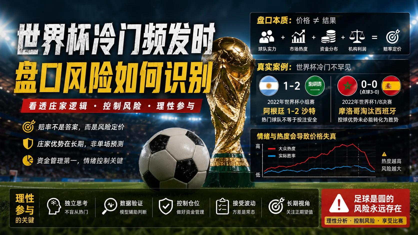 世界杯冷门频发时，盘口风险如何识别