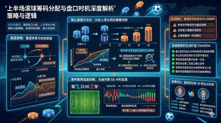 上半场滚球筹码分配与盘口时机深度解析策略与逻辑
