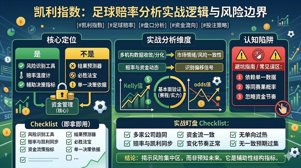凯利指数在足球赔率分析中的实战逻辑与风险边界