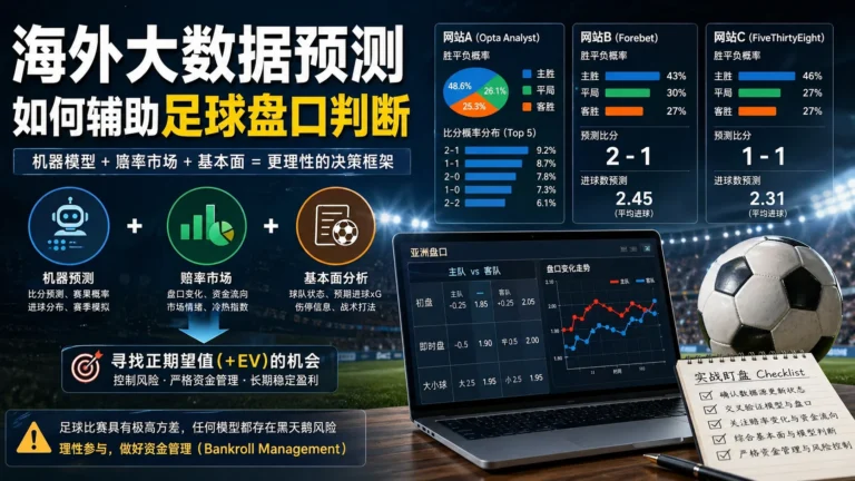 海外大数据预测如何辅助足球盘口判断
