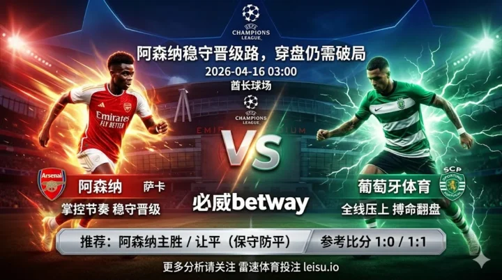 欧冠前瞻：阿森纳 vs 葡萄牙体育｜主队晋级面更稳，但让球穿盘阻力不小
