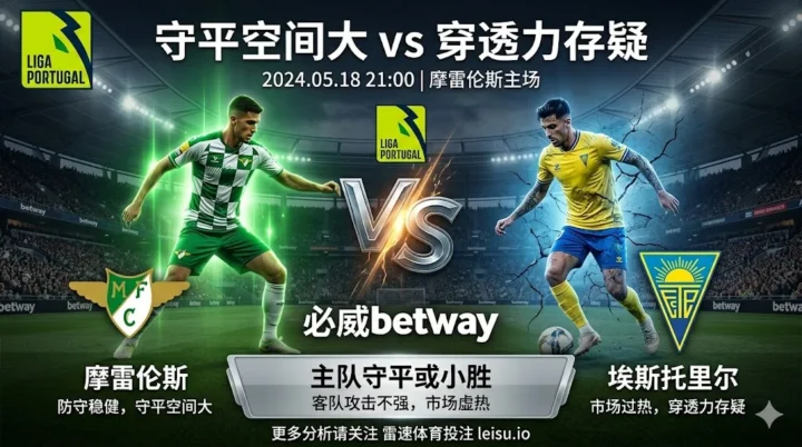 葡超前瞻：摩雷伦斯 vs 埃斯托里尔｜主队守平空间更足，客队略热但穿透力存疑