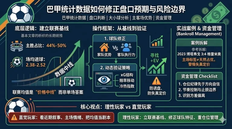 巴甲联赛统计数据如何修正盘口预期与风险边界