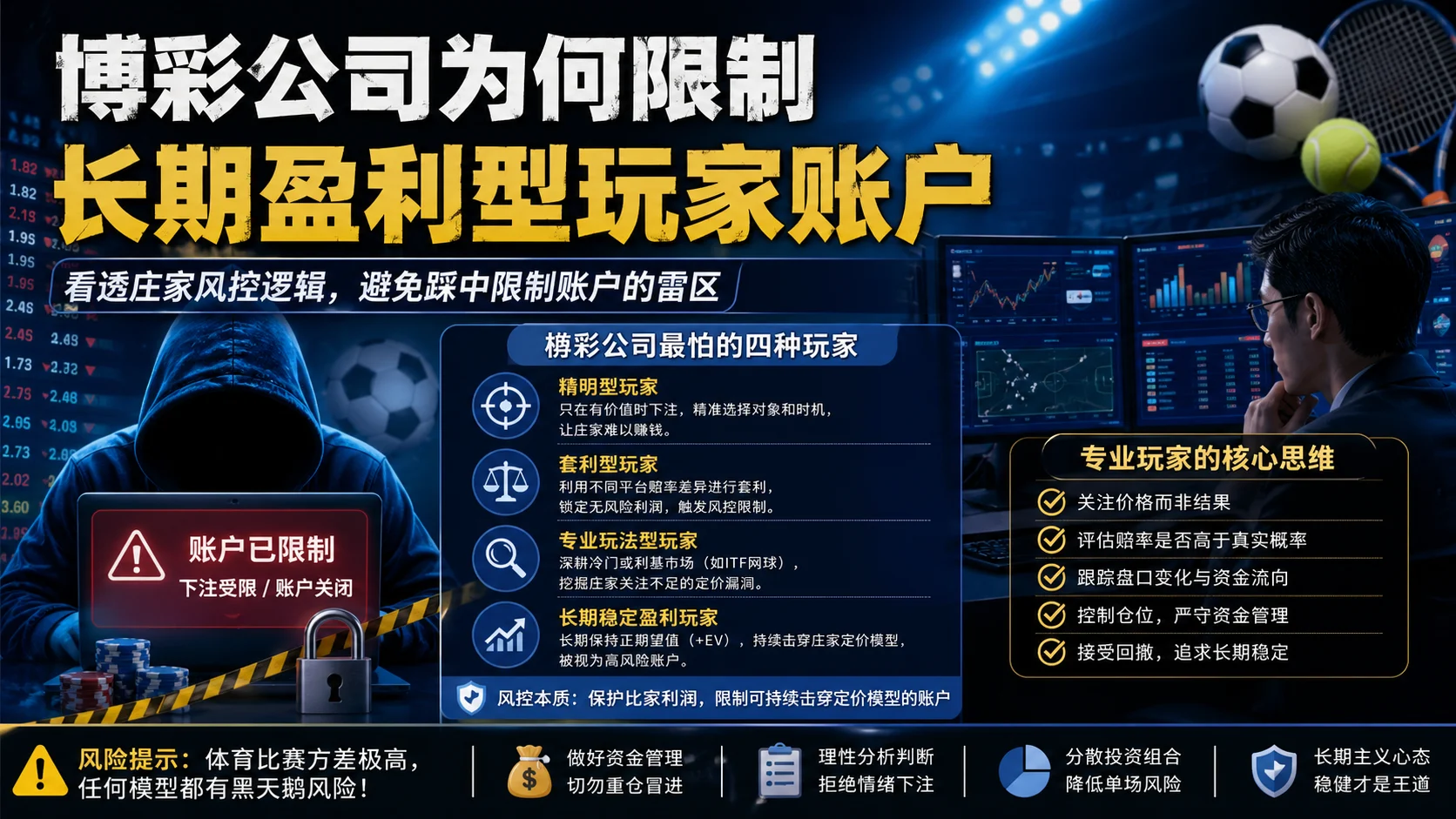 博彩公司为何限制长期盈利型玩家账户