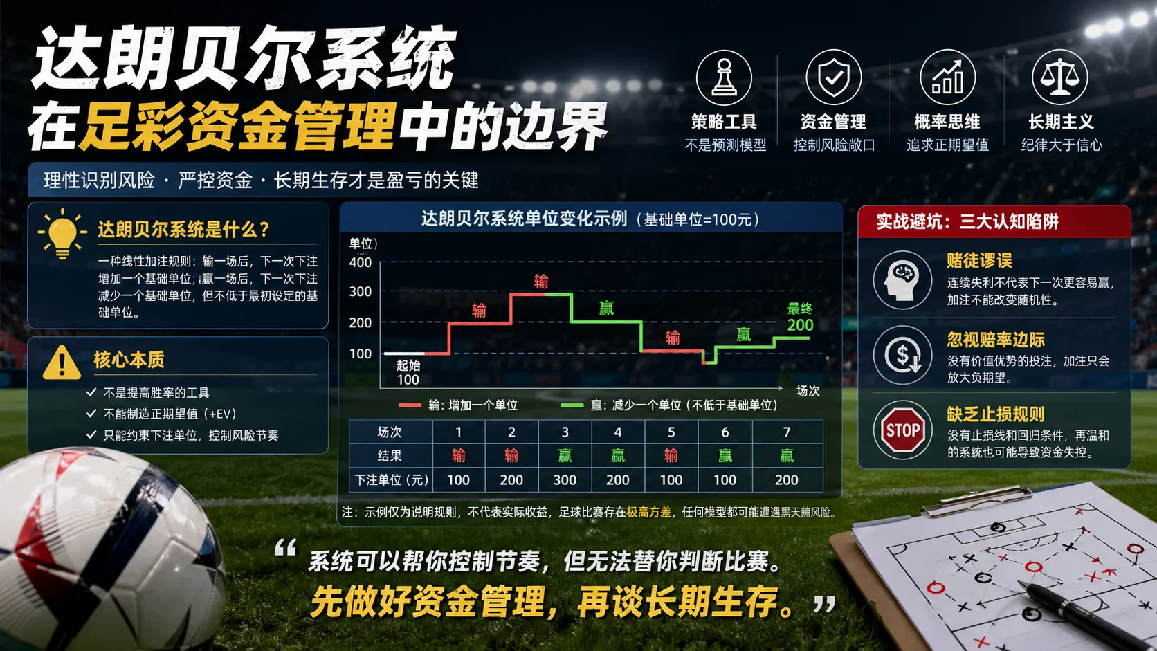达朗贝尔系统在足彩资金管理中的边界