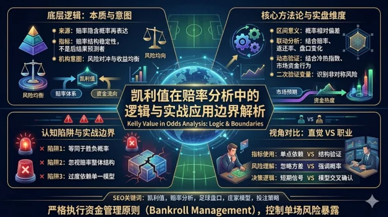 凯利值在赔率分析中的逻辑与实战应用边界解析