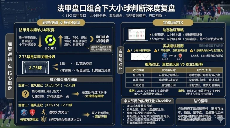法甲盘口组合下大小球判断的实战逻辑深度复盘