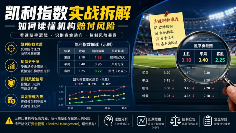 凯利指数实战拆解：如何读懂机构赔付风险