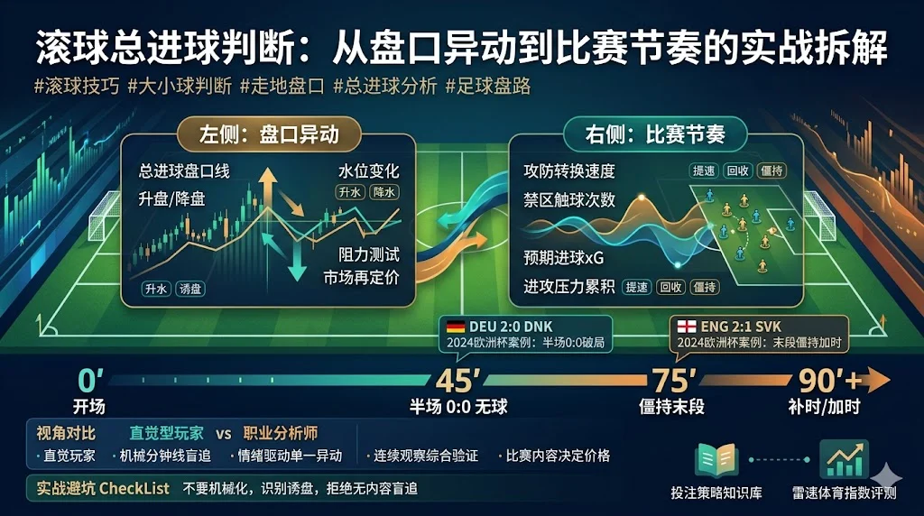 滚球总进球判断：从盘口异动到比赛节奏的实战拆解