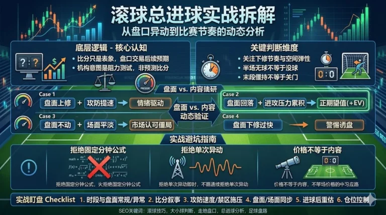 滚球总进球判断：从盘口异动到比赛节奏的实战拆解