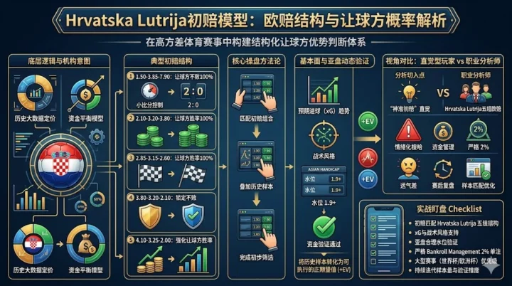 Hrvatska Lutrija初赔模型：欧赔结构与让球方概率解析