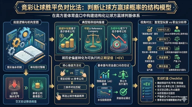 竞彩让球胜平负对比法：判断让球方赢球概率的结构模型
