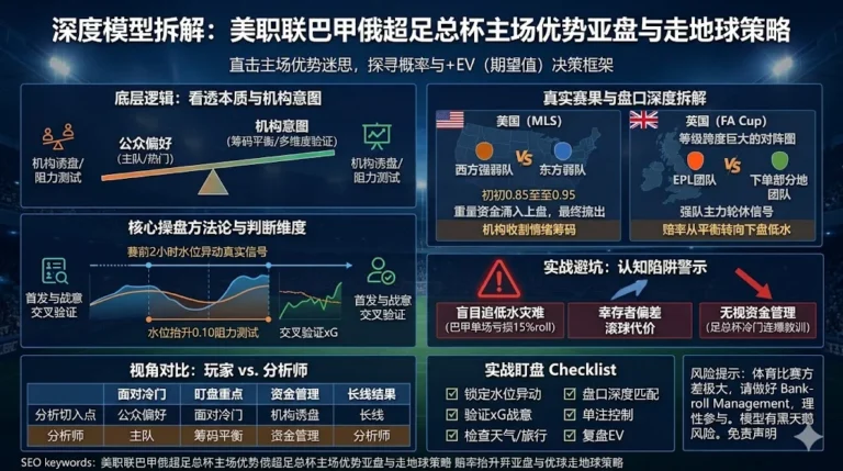 美公开赛杯盘口深度解构：探究深盘之下下盘跑出的结构性偏差