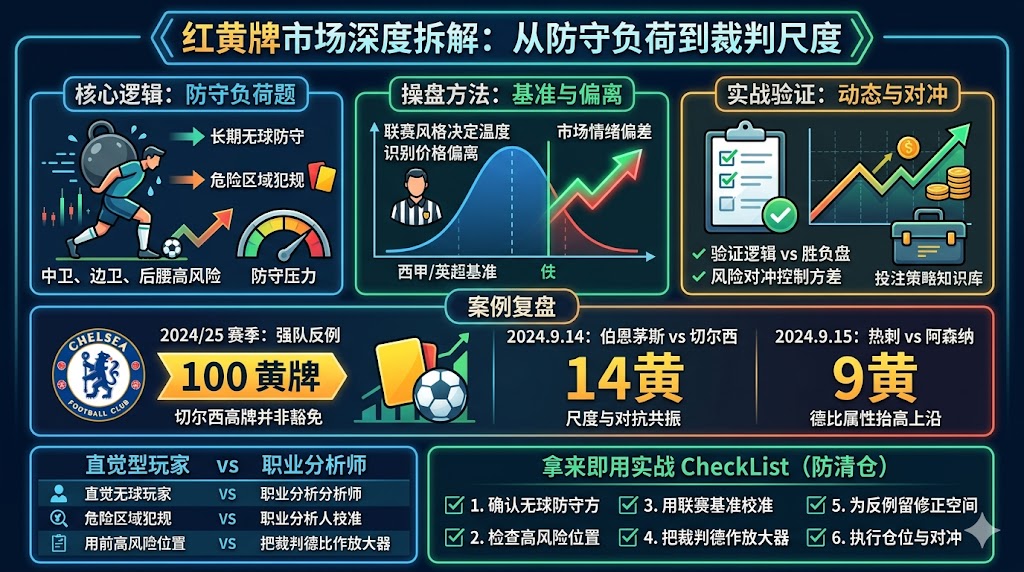欧洲主要联赛红黄牌盘口判断逻辑与实战框架