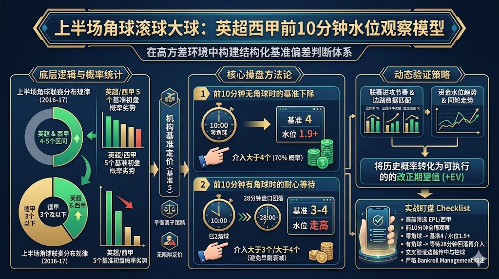 上半场角球滚球大球:英超西甲前10分钟水位观察模型