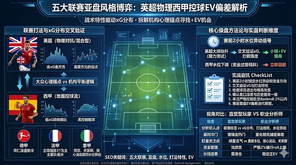 五大联赛亚盘风格博弈：英超物理西甲控球EV偏差解析