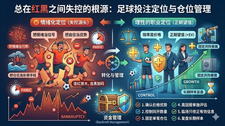 总在红黑之间失控的根源：足球投注定位与仓位管理