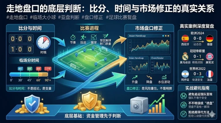 走地盘口的底层判断：比分、时间与市场修正的真实关系