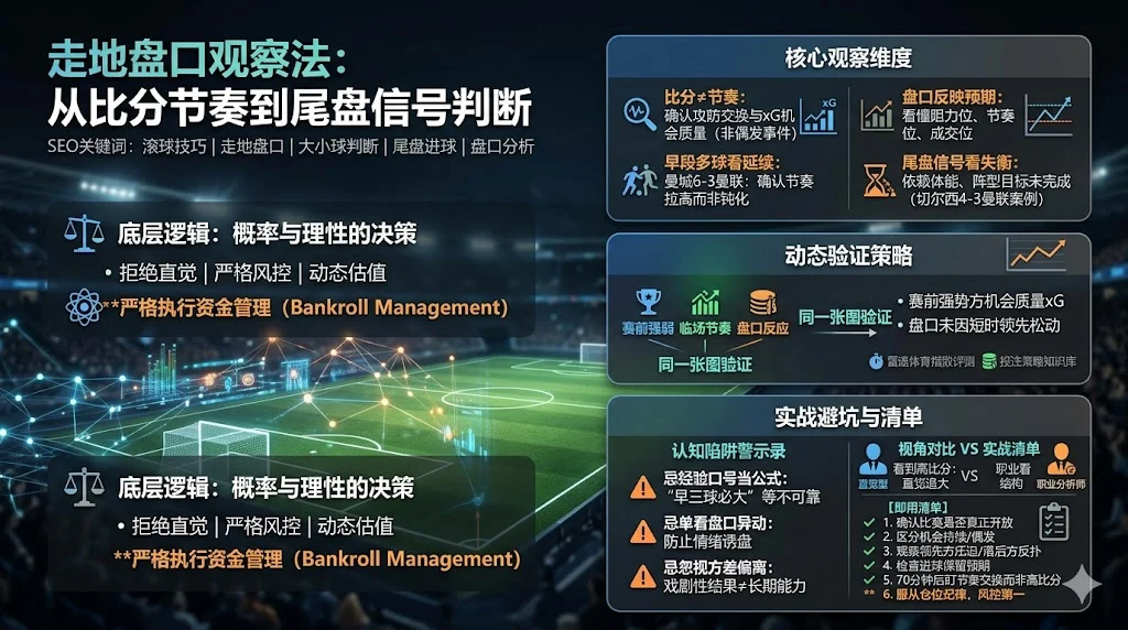 走地盘口观察法：从比分节奏到尾盘信号判断