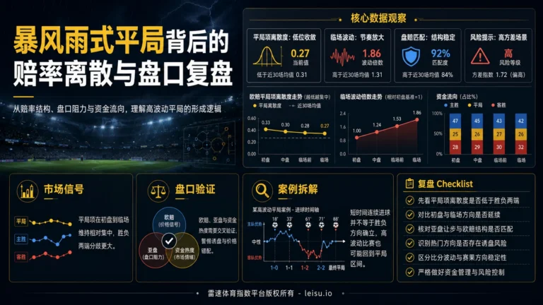 暴风雨式平局背后的赔率离散与盘口复盘