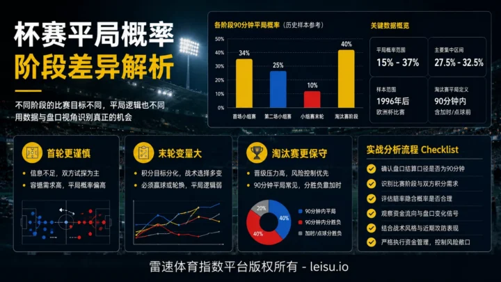 杯赛不同阶段平局概率差异与盘口判断逻辑