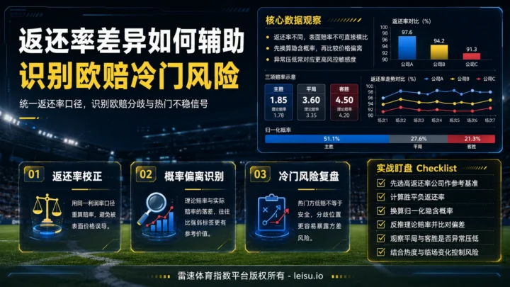 返还率差异如何辅助识别欧赔冷门风险