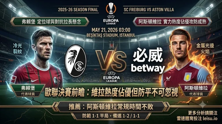 欧联前瞻：弗赖堡 vs 阿斯顿维拉｜维拉热度占优但决赛防平不可忽视