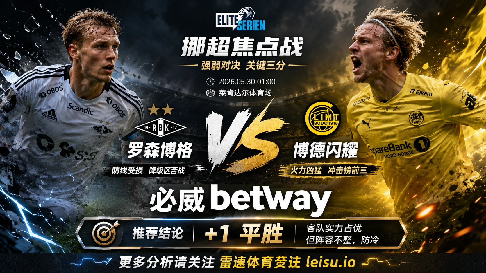 挪超前瞻:罗森博格 vs 博德闪耀|客胜逻辑更清晰,穿盘仍有阵容阻力