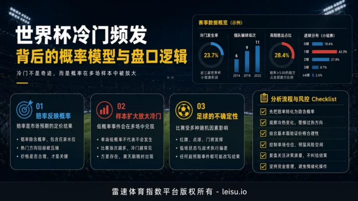 世界杯冷门频发背后的概率模型与盘口定价逻辑