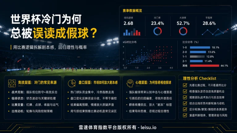 世界杯冷门赛果为何总被误读成假球剧本逻辑