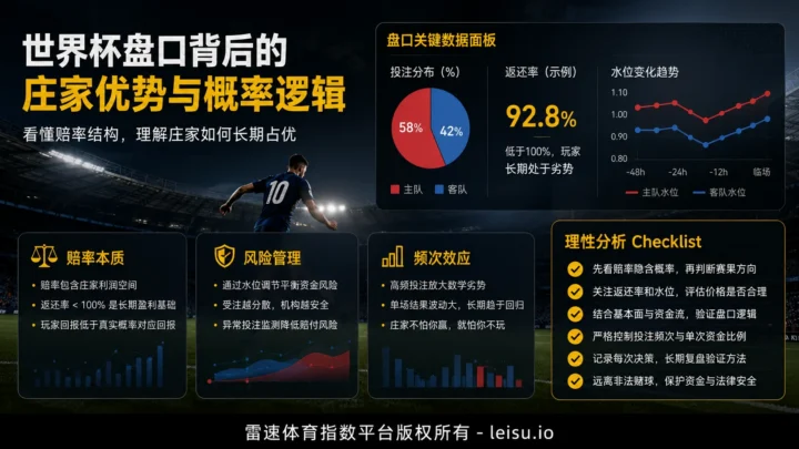 世界杯盘口背后的庄家优势与概率逻辑
