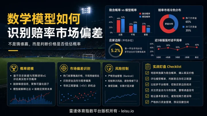 数学模型如何识别赔率市场偏差