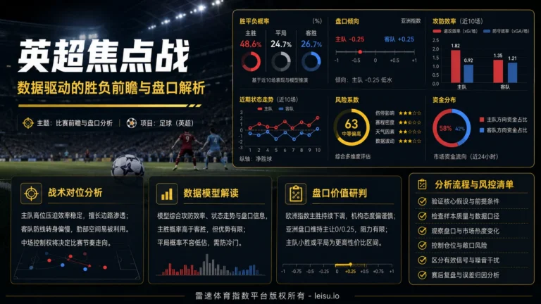 亚盘基础认知：从盘口倾向到风险控制的成熟路径