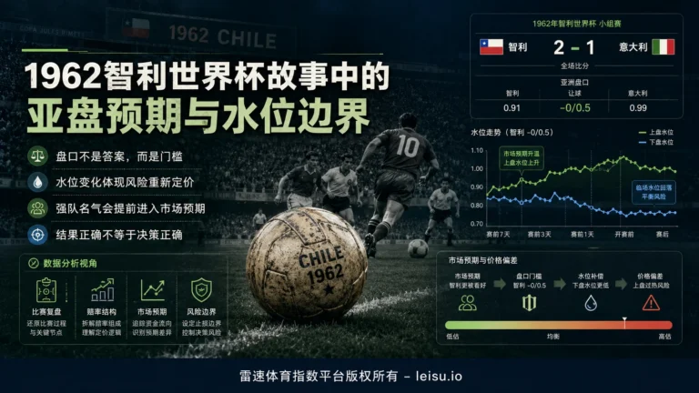 1962智利世界杯故事中的亚盘预期与水位边界