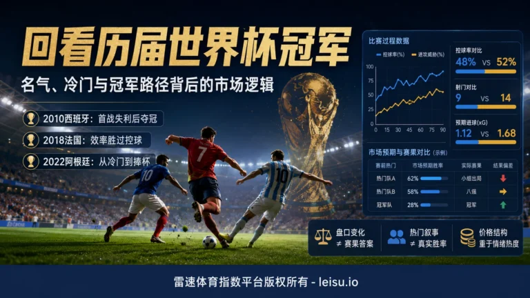 1978-2022，回看历届世界杯冠军：名气、冷门与冠军路径背后的市场逻辑
