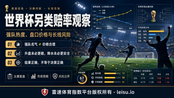 20年老球迷看世界杯另类赔率：强队热度、盘口价格与长线风险