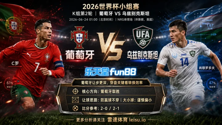 2026世界杯小组赛K组第2轮分析：葡萄牙 vs 乌兹别克斯坦｜葡萄牙让步更深，穿盘关键看转换效率
