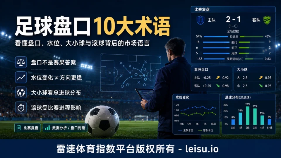 赌球的10大术语，你真的了解盘口背后的市场语言吗？