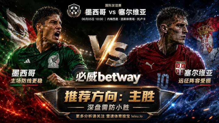 国际赛前瞻：墨西哥 vs 塞尔维亚｜主场防线占优但深盘需防降速