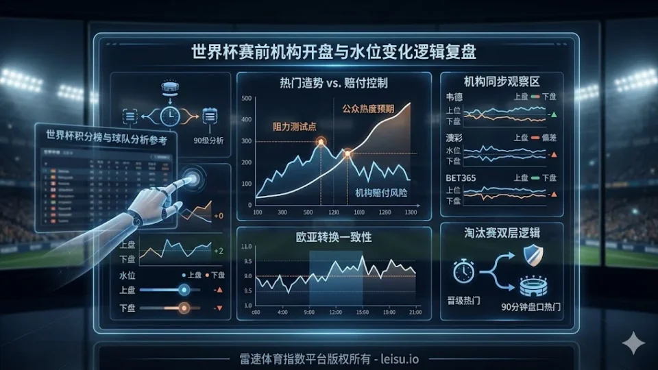 决战世界杯前先摸清机构开盘与水位变化习惯