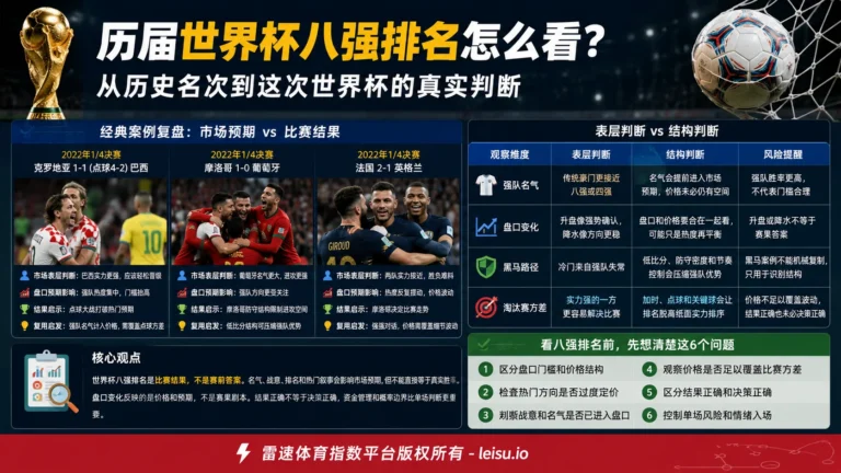 历届世界杯八强排名怎么看？从历史名次到这次世界杯的真实判断