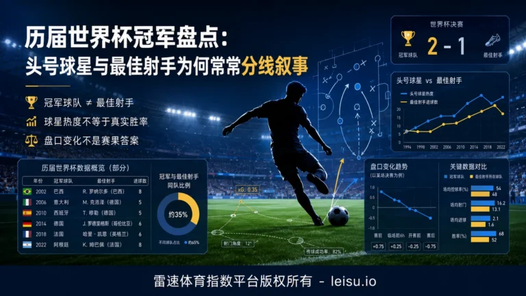盘点历届世界杯冠军球队：头号球星与最佳射手为何常常分线叙事