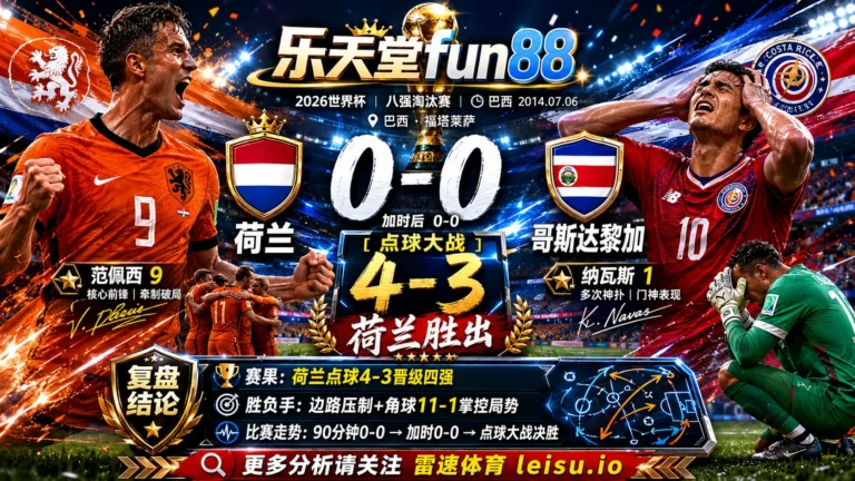 世界杯2014八强：荷兰 vs 哥斯达黎加 复盘｜点球点把荷兰送过终点