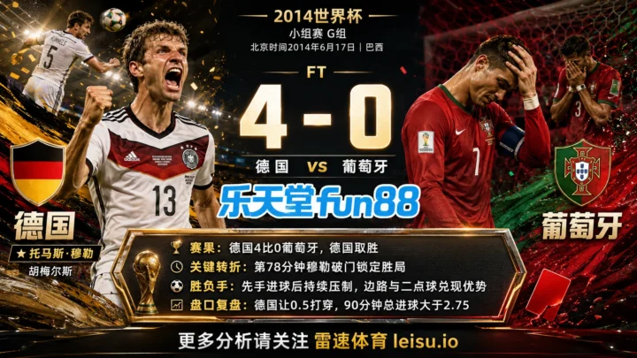 世界杯2014小组赛：德国 vs 葡萄牙 复盘｜4个进球把强弱写到终场