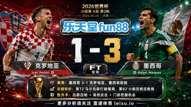 世界杯2014小组赛：克罗地亚 vs 墨西哥 复盘｜4个进球把强弱写到终场
