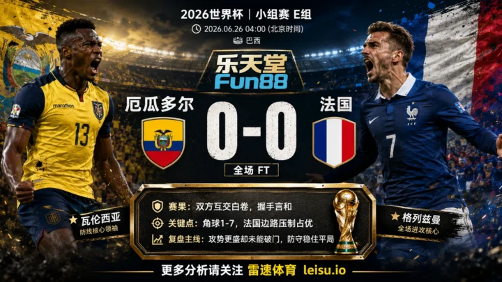 世界杯2014小组赛：厄瓜多尔 vs 法国 复盘｜90分钟互交白卷，压力留到终点