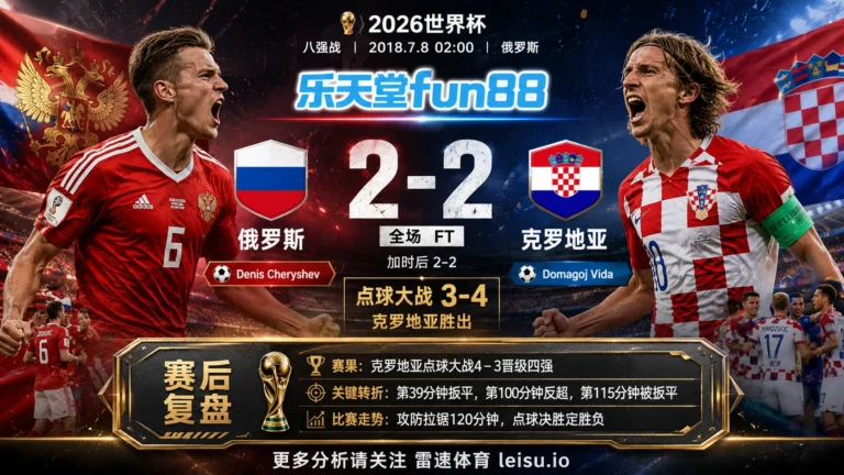 世界杯2018八强：俄罗斯 vs 克罗地亚 复盘｜点球点把克罗地亚送过终点