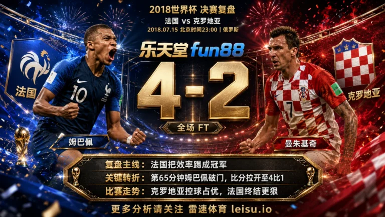 世界杯2018决赛：法国 vs 克罗地亚 复盘｜6个进球把强弱写到终场
