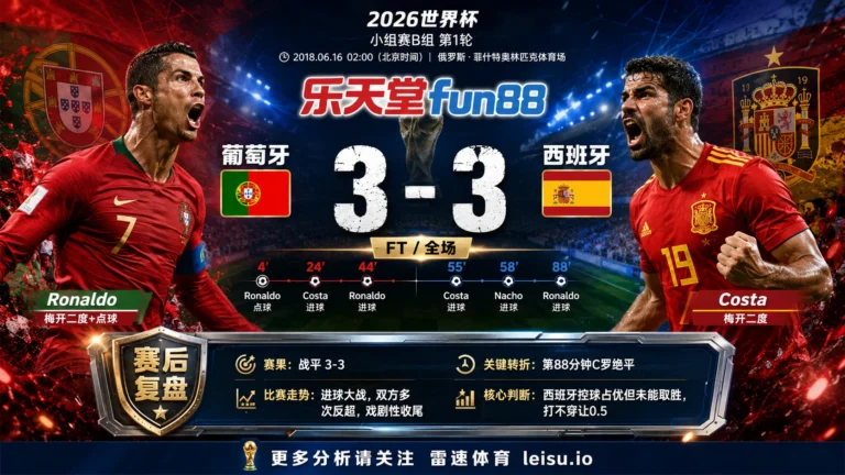 世界杯2018小组赛：葡萄牙 vs 西班牙 复盘｜3比3把小组账本重新翻开