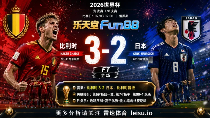 世界杯20181/8决赛：比利时 vs 日本 复盘｜日本先开口，比利时把答案改掉